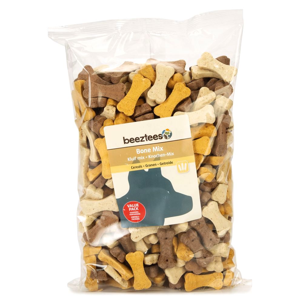 Beeztees Cookies BONE MIX - Getreide & Fleisch Snacks - Kekse Leckerli 1400g