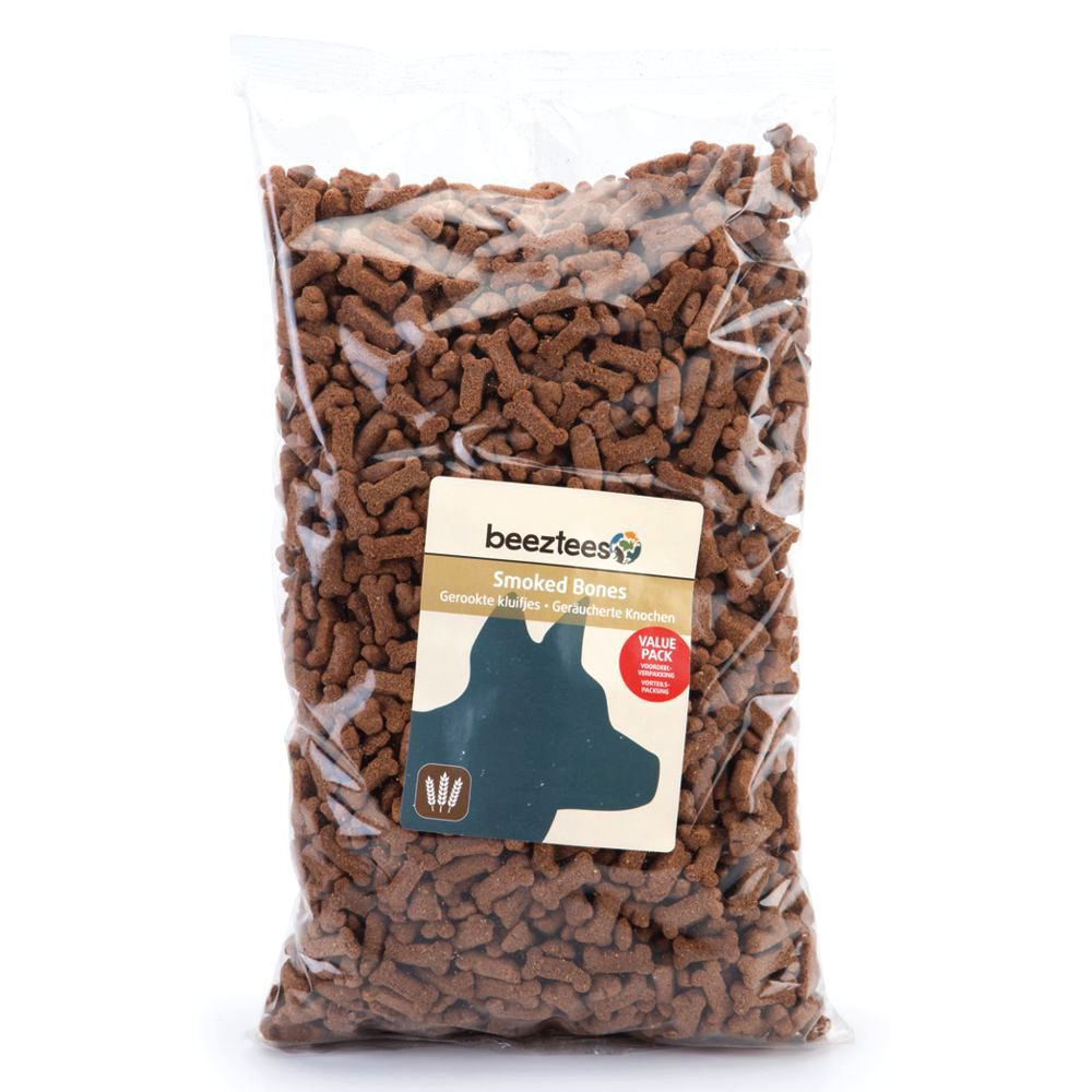 Beeztees Cookies SMOKED BONES - Getreide & Fleisch Snacks - Kekse Leckerli 1400g