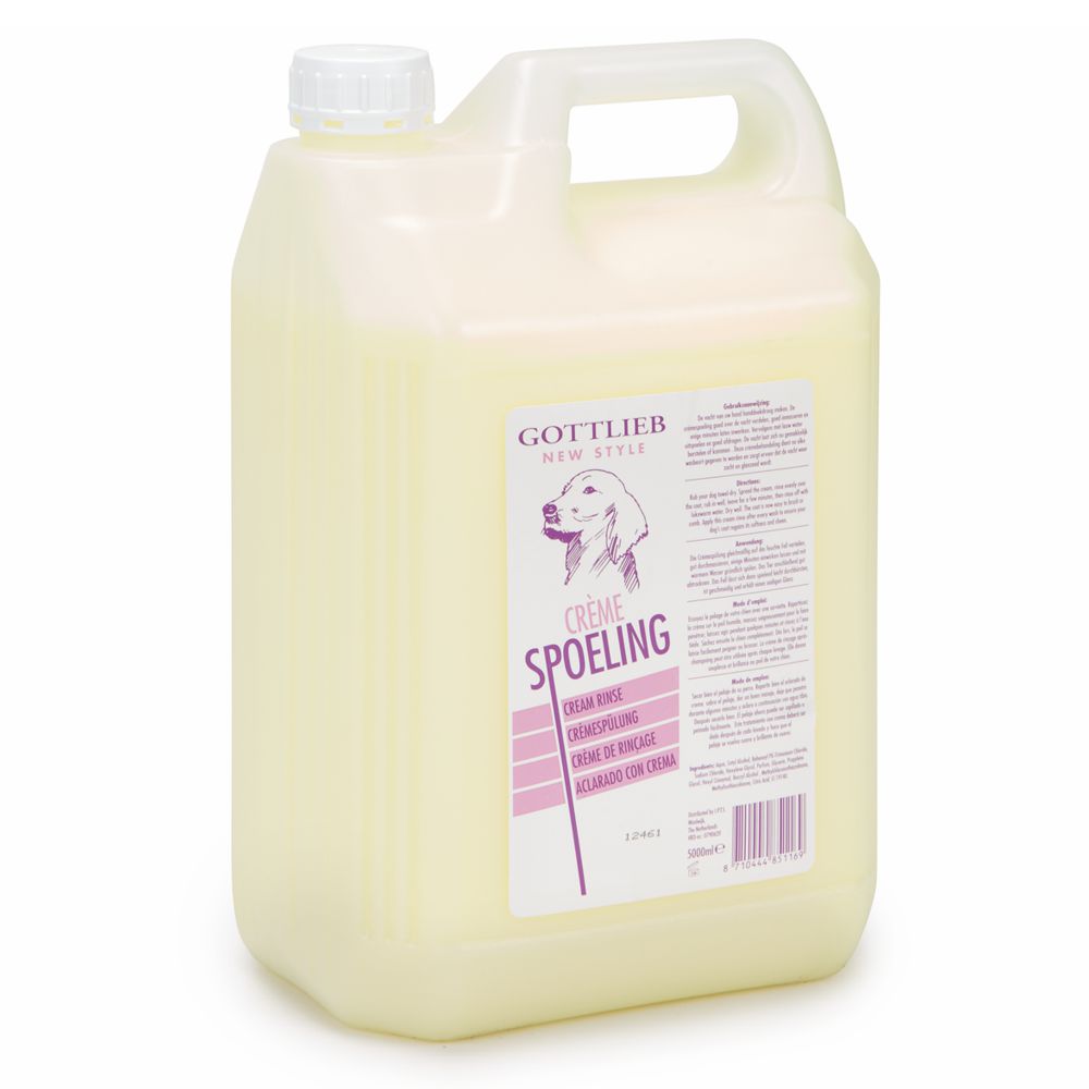 Gottlieb New Style Cremespülung - mit Macadamia Öl - Hunde Spülung - 5 l