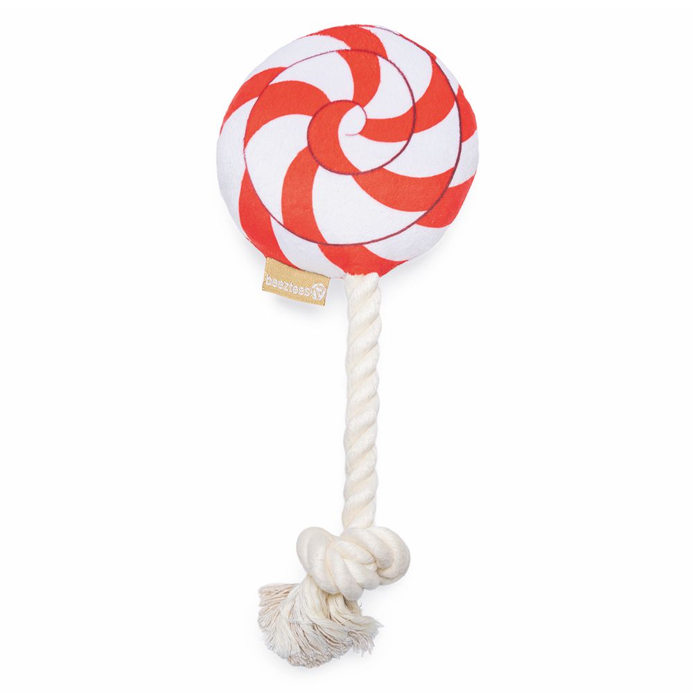 Beeztees XMAS Plüsch-Hundespielzeug Bonbon & Lutscher - Kuscheltier Plüschtier