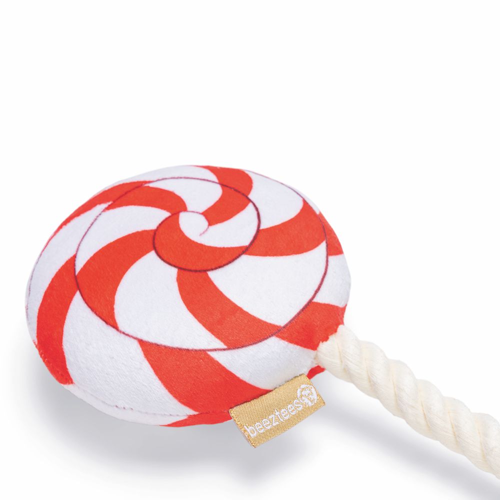 Beeztees XMAS Plüsch-Hundespielzeug Bonbon & Lutscher - Kuscheltier Plüschtier