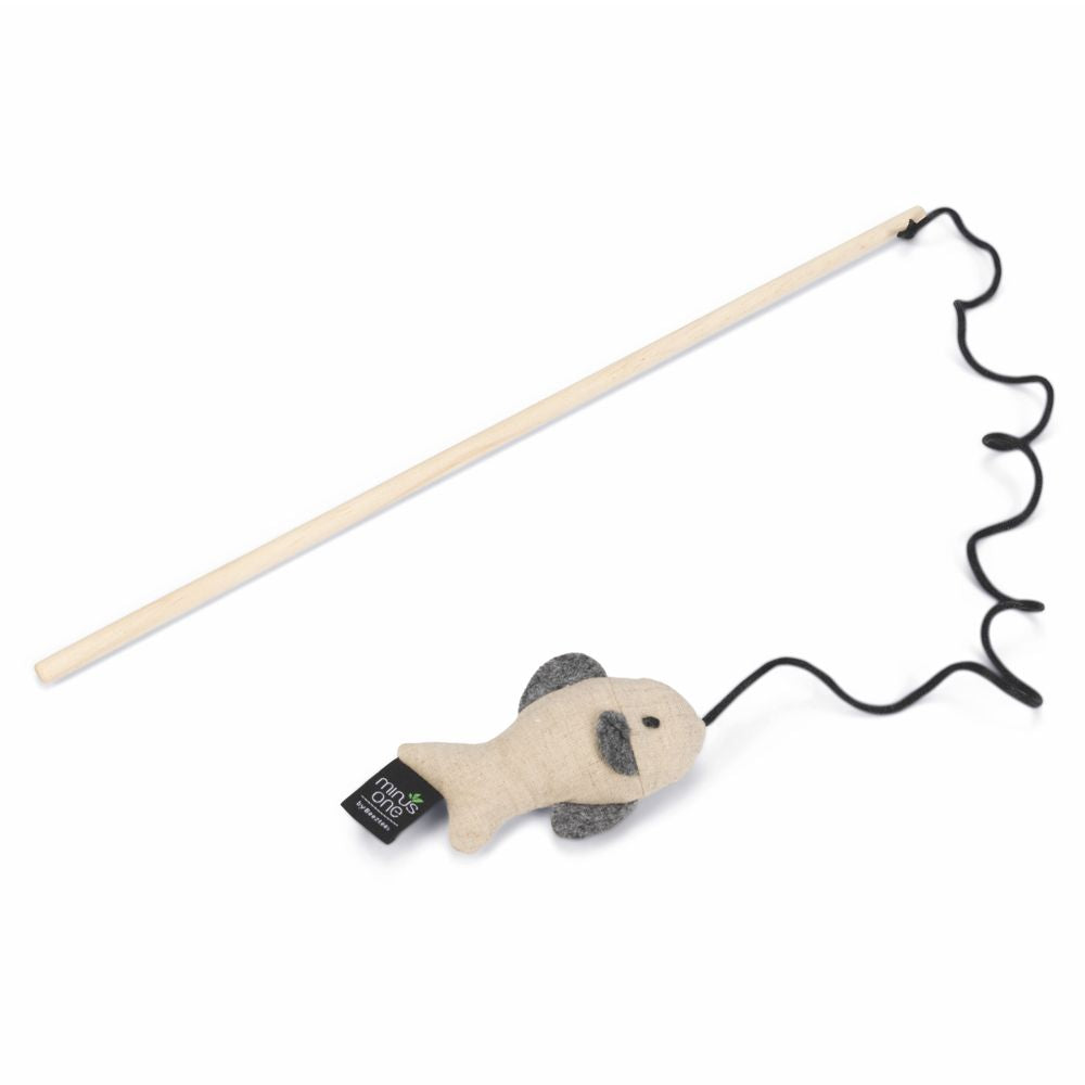 Minus One by Beeztees Katzenangel - mit Katzenminze - aus recyceltem Material