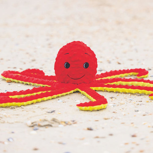 Beeztees Plüsch-Hundespielzeug - Oktopus Amy - Plüschspielzeug ohne Squeaker