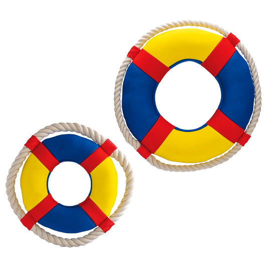 Beeztees Wasserspielzeug - Rettungsring mit Seil - schwimmt - Apportierspielzeug