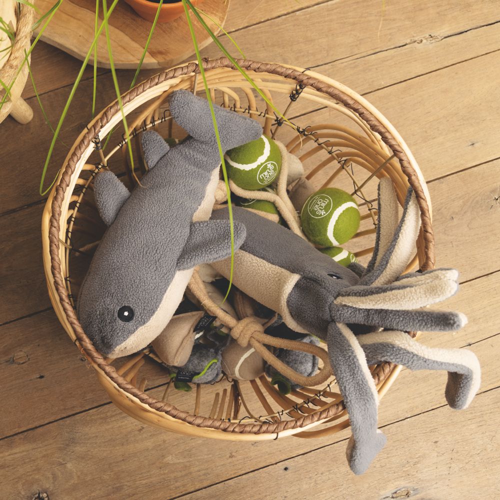 Beeztees Minus One Plüsch-Hundespielzeug - Hai/Hummer/Tintenfisch/Rochen