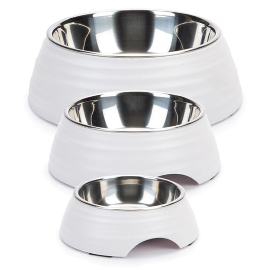 Beeztees Futternapf RIMPU - Edelstahl/Melamin - Fressnapf Hundenapf Wassernapf