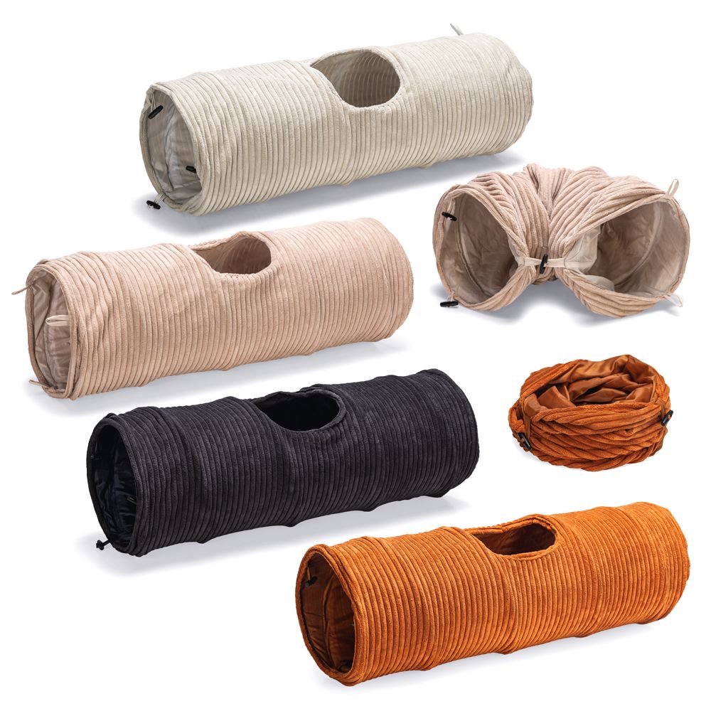 Designed by Lotte Katzentunnel RIBBED - 25 x 75 cm - Spielspaß für Katzen