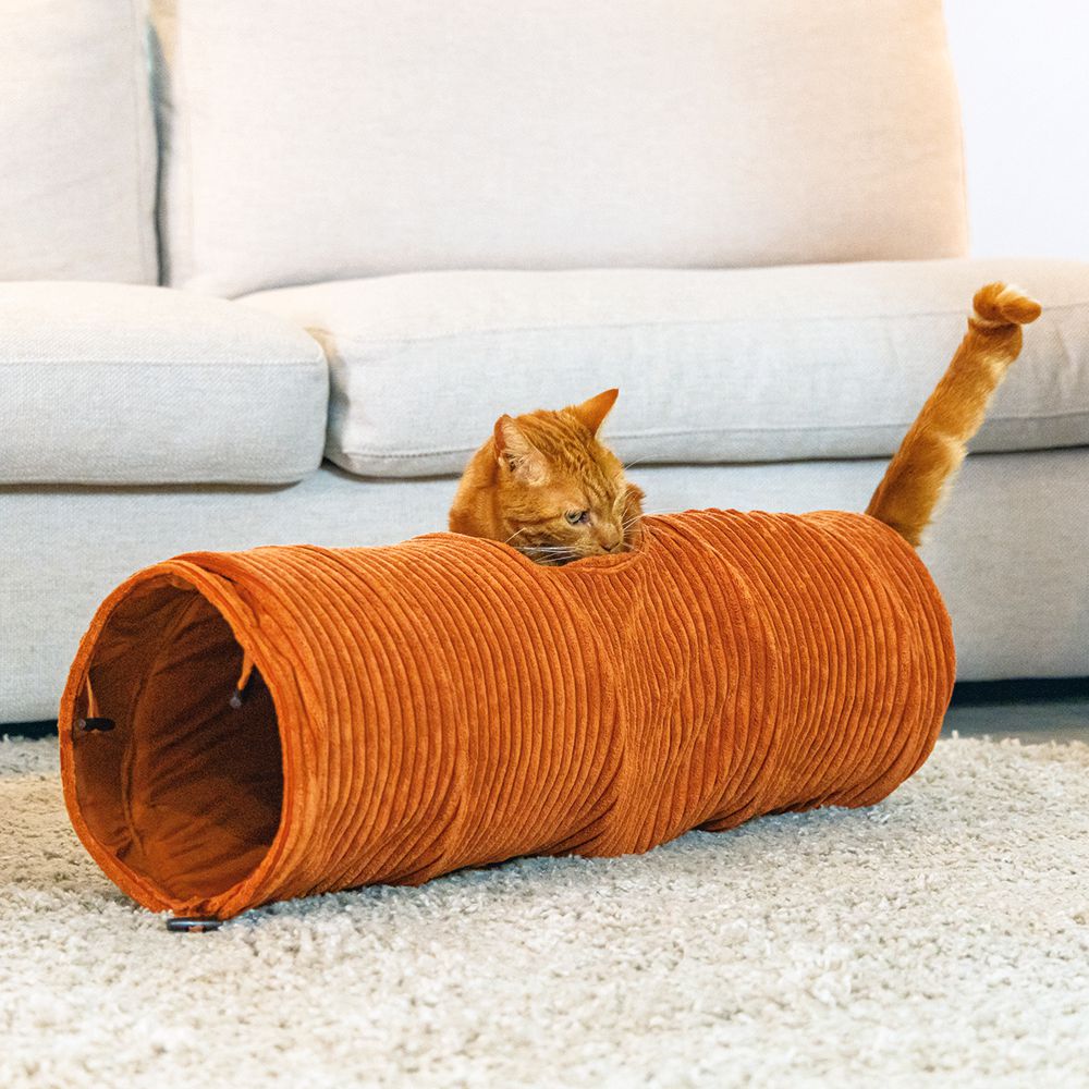 Designed by Lotte Katzentunnel RIBBED - 25 x 75 cm - Spielspaß für Katzen