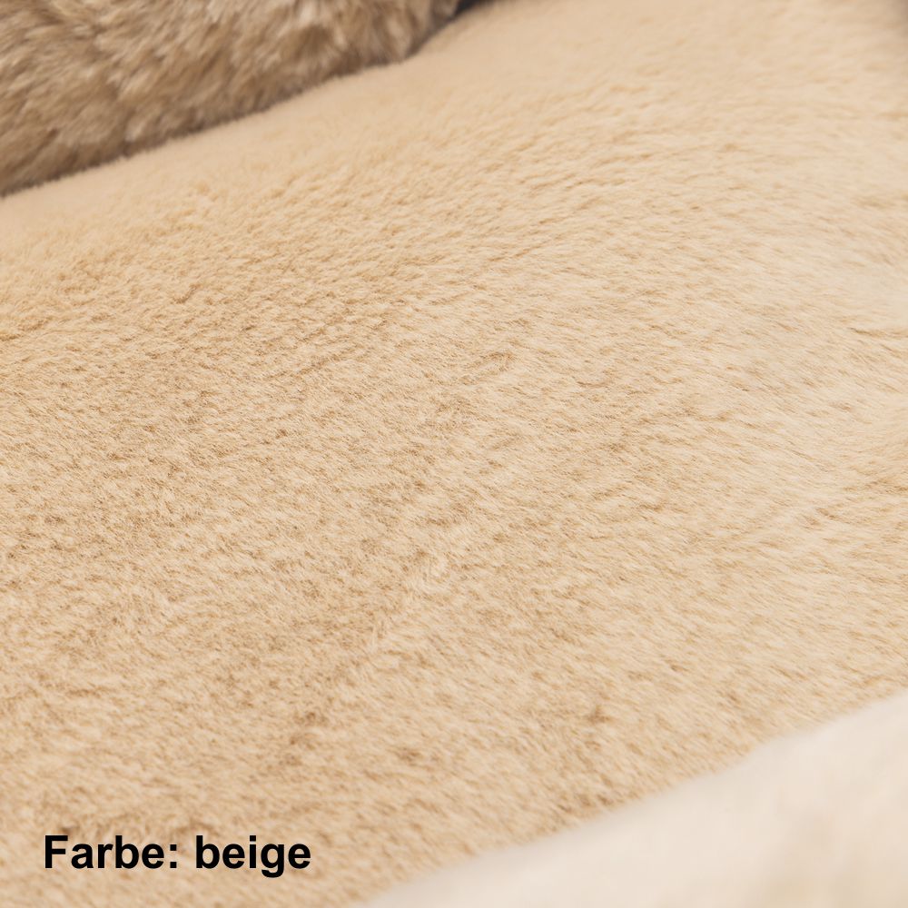 Beeztees Plüsch-Katzenbett MOZA - 48x37x15 cm - Schlafplatz Kuschelbett Katzen