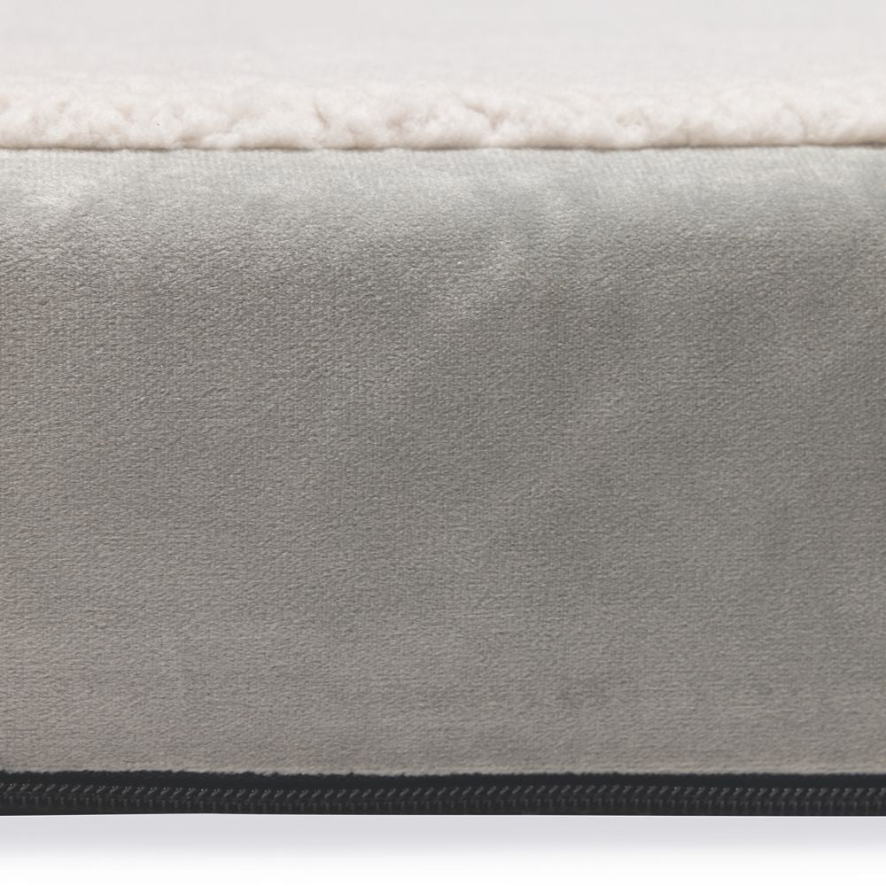 Beeztees orthopädisches Hundebett ZIRA - hellgrau - Hundekissen Schlafplatz