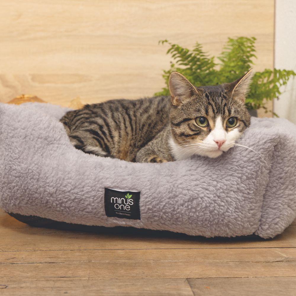 Beeztees Minus One Bettchen - 48 x 37 cm - Schlafplatz Bett Korb - Hund Katze