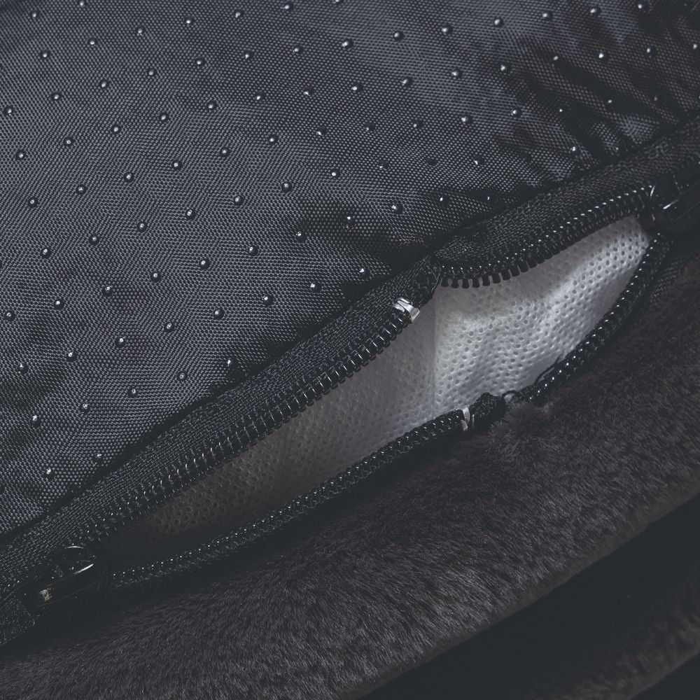 Designed by Lotte REZA - Hundebett rund - anthrazit - Hundekissen Schlafplatz