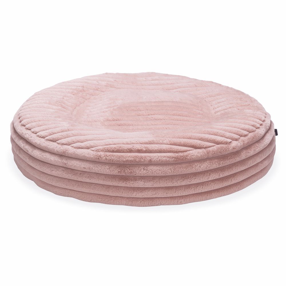 Designed by Lotte REZA - Hundebett rund - rosa - Hundekissen Schlafplatz