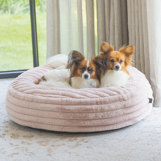 Designed by Lotte REZA - Hundebett rund - rosa - Hundekissen Schlafplatz