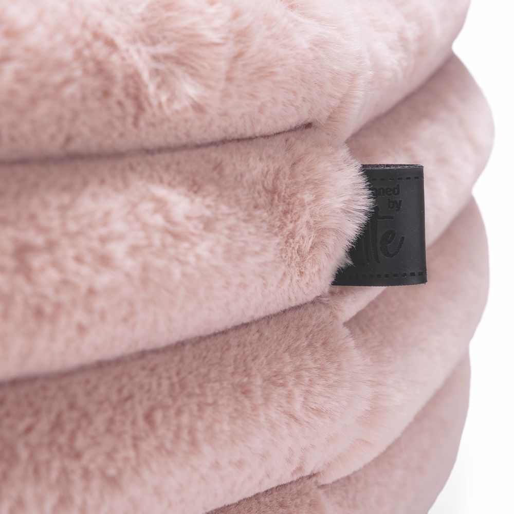 Designed by Lotte REZA - Hundebett rund - rosa - Hundekissen Schlafplatz