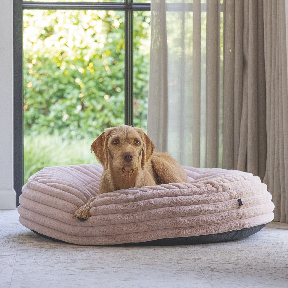 Designed by Lotte REZA - Hundebett rund - rosa - Hundekissen Schlafplatz