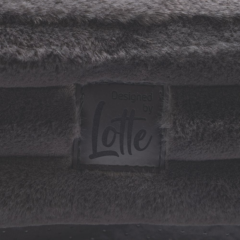 Designed by Lotte REZA - Hundebett eckig - anthrazit - Hundekissen Schlafplatz