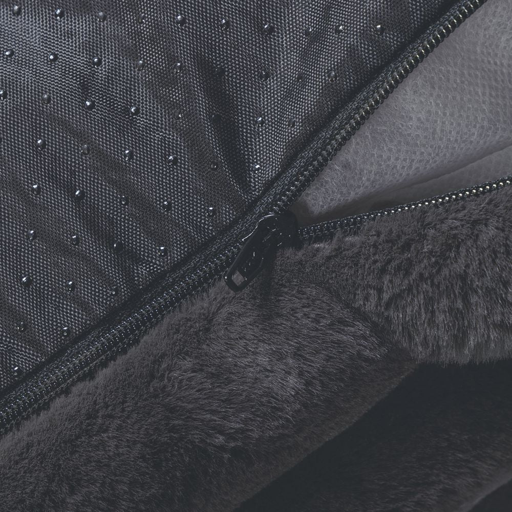 Designed by Lotte REZA - Hundebett eckig - anthrazit - Hundekissen Schlafplatz