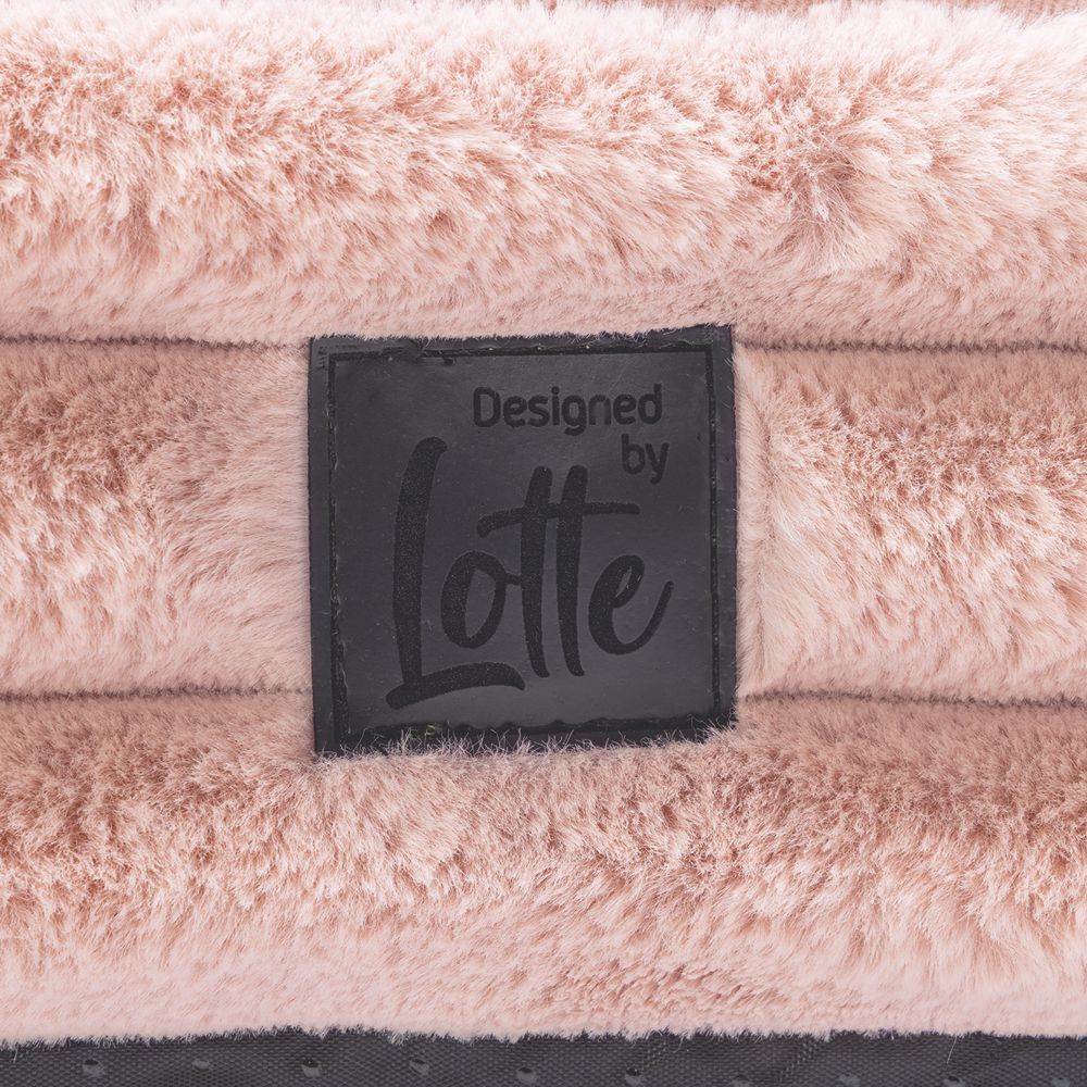 Designed by Lotte REZA - Hundebett eckig - rosa - Hundekissen Schlafplatz