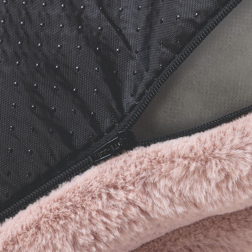 Designed by Lotte REZA - Hundebett eckig - rosa - Hundekissen Schlafplatz