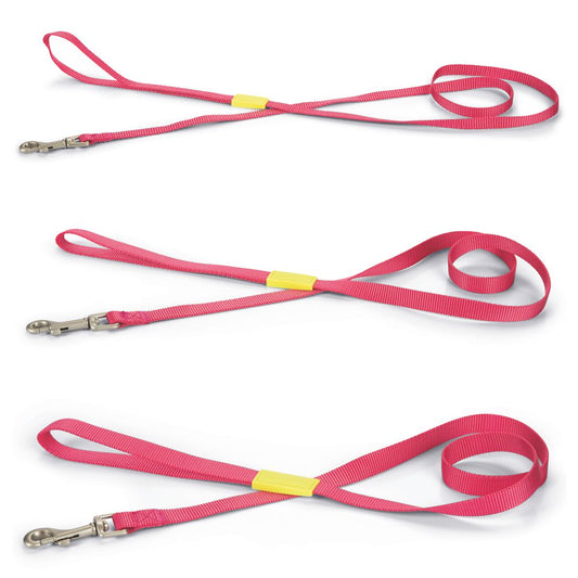 Beeztees Leine 120 cm - pink - XS/S/M - Nylon Hundeleine 1