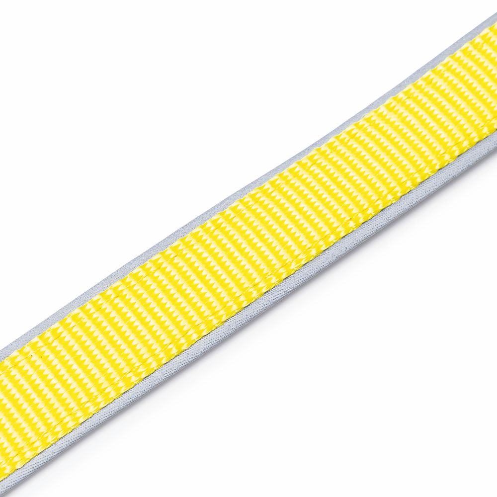 Beeztees Premium Sicherheitsleine PARINCA - Nylon gelb - LED Hundeleine