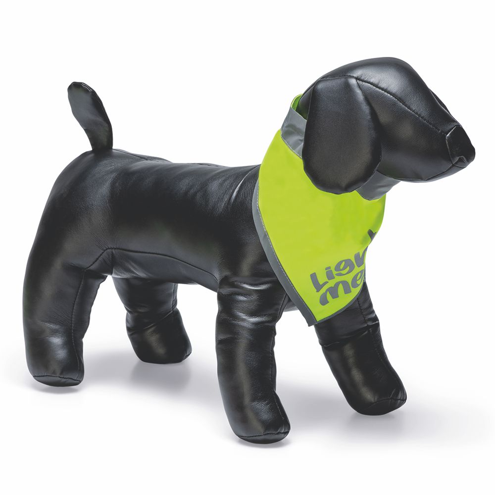 Beeztees Sicherheitshalstuch CHINY - Bandana neon gelb reflektierend - Halsband