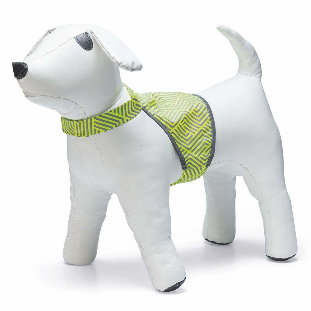 Beeztees Sicherheitsweste AVA - neon gelb reflektierend - Safety Weste Hund