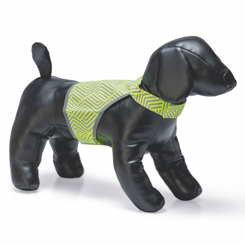 Beeztees Sicherheitsweste AVA - neon gelb reflektierend - Safety Weste Hund