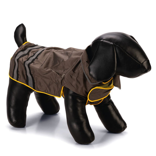 Beeztees Hundemantel SEJA - grau/gelb - Hundejacke Hundepullover Regenmantel