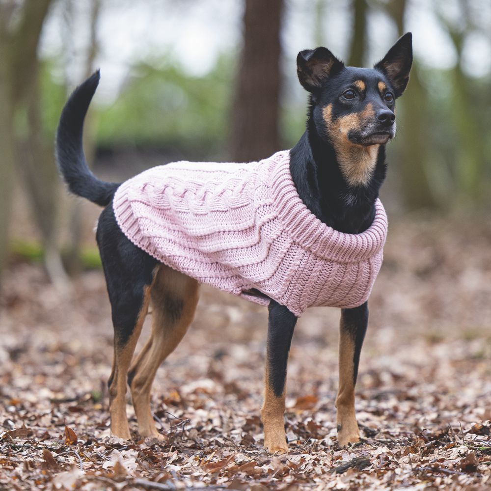 Designed by Lotte Hundepullover HAIDA - rosa Hundejacke Hundemantel Sweater