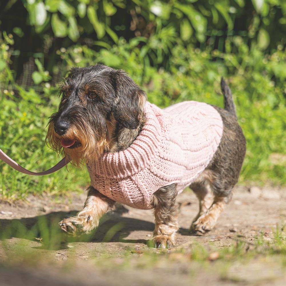 Designed by Lotte Hundepullover HAIDA - rosa Hundejacke Hundemantel Sweater