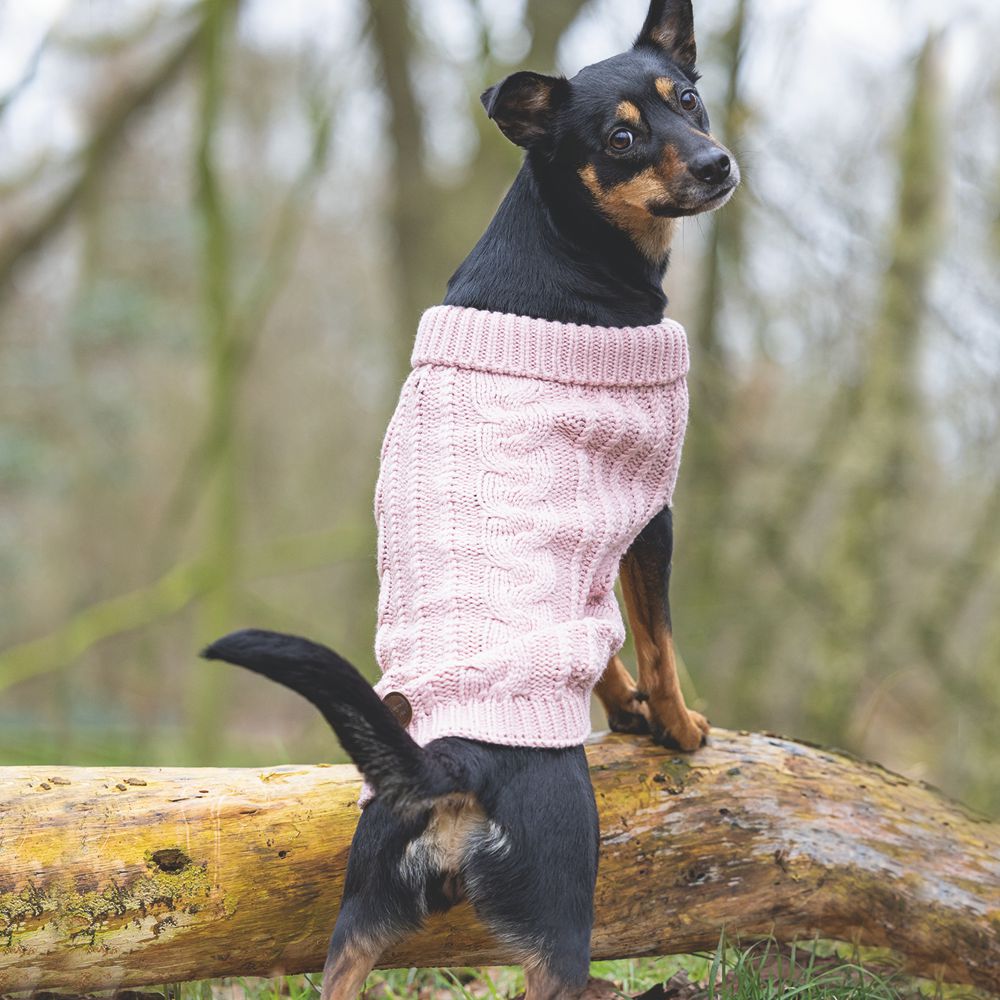 Designed by Lotte Hundepullover HAIDA - rosa Hundejacke Hundemantel Sweater