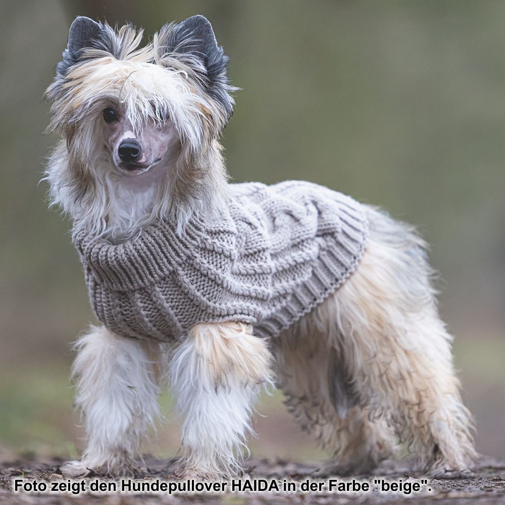 Designed by Lotte Hundepullover HAIDA - anthrazit Hundejacke Hundemantel Sweater