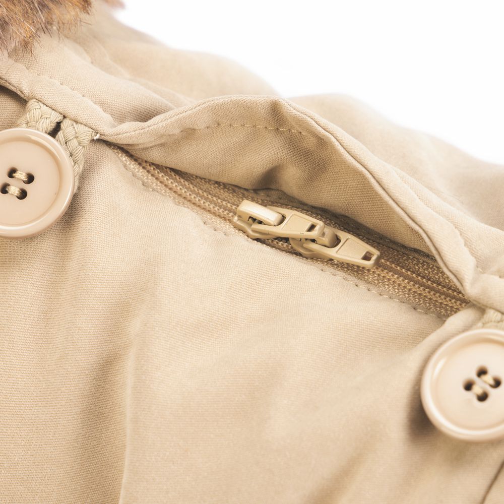 Designed by Lotte Hundemantel PHILOS beige Hundejacke Hundepullover Regenmantel