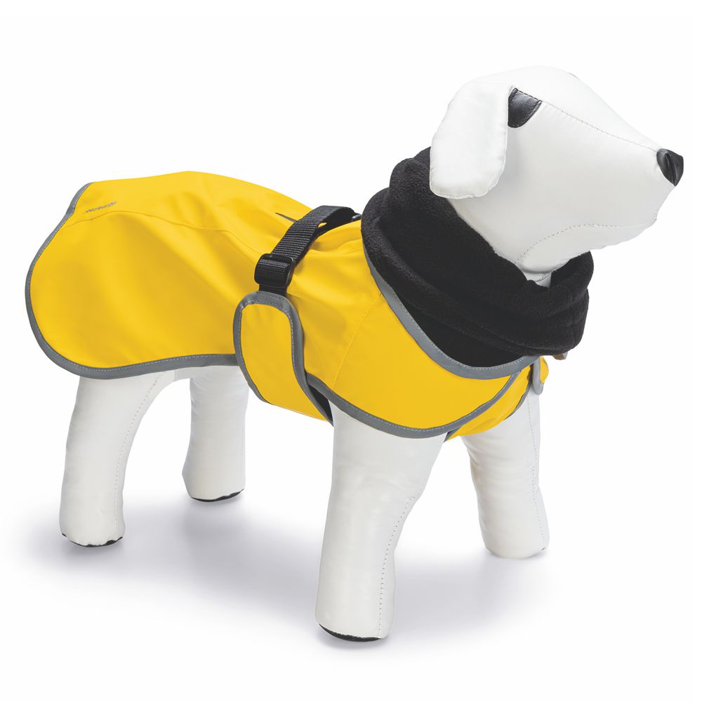 Beeztees Regenmantel CARO - gelb - Hundejacke Hundepullover Hundemantel