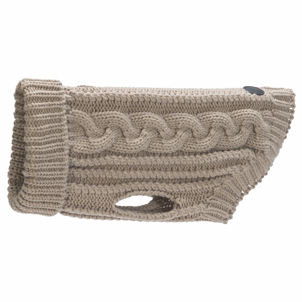 Designed by Lotte Hundepullover HAIDA - beige Hundejacke Hundemantel Sweater