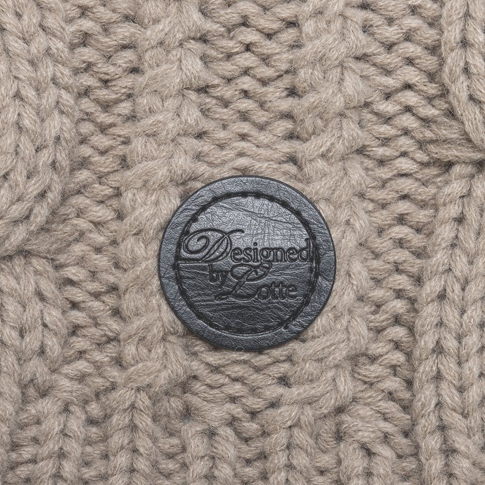 Designed by Lotte Hundepullover HAIDA - beige Hundejacke Hundemantel Sweater