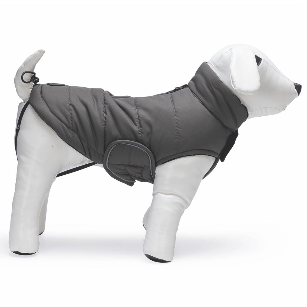 Designed by Lotte Hundemantel ZHANTI - grau Hundejacke Hundepullover Regenmantel