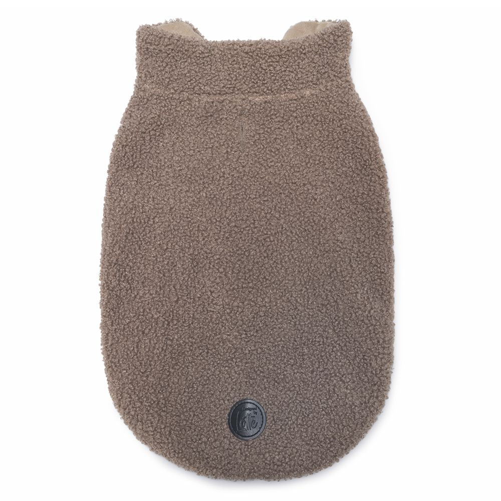 Designed by Lotte Hundepullover MADELEINE - taupe Hundejacke Hundemantel Sweater