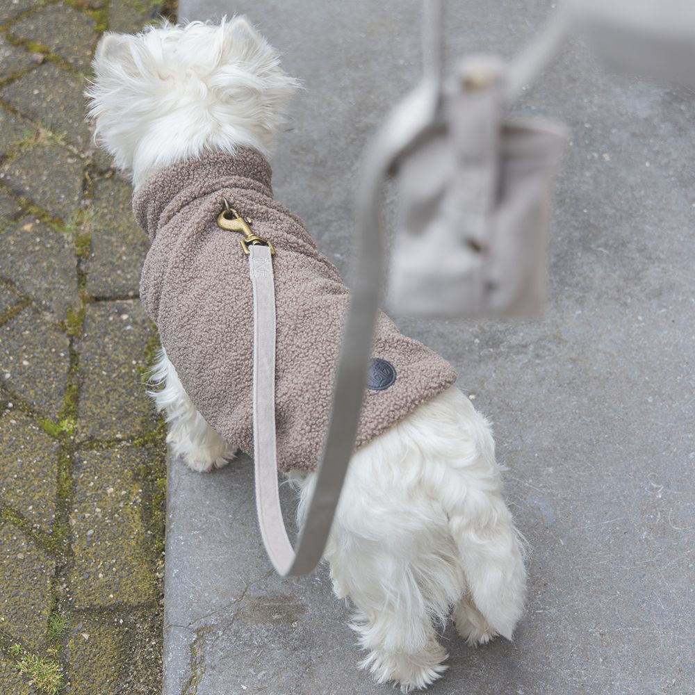 Designed by Lotte Hundepullover MADELEINE - taupe Hundejacke Hundemantel Sweater
