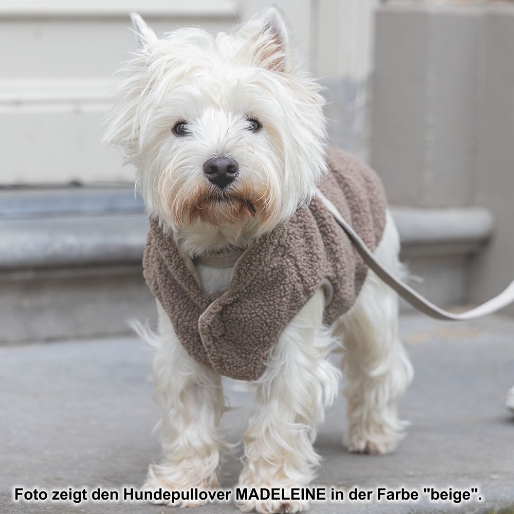 Designed by Lotte Hundepullover MADELEINE - braun Hundejacke Hundemantel Sweater