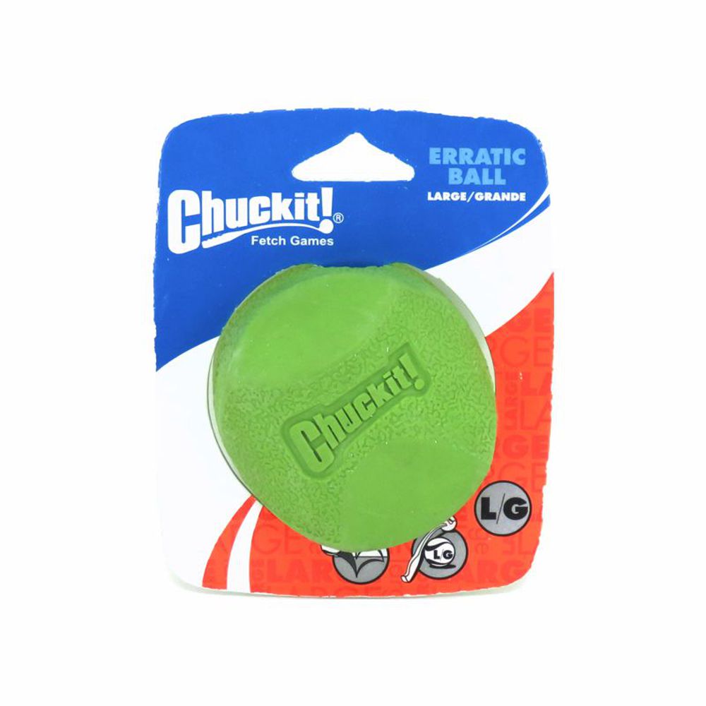Chuckit! Erratic Ball - Apportierspielzeug Hundespielzeug Leckerliball Snackball