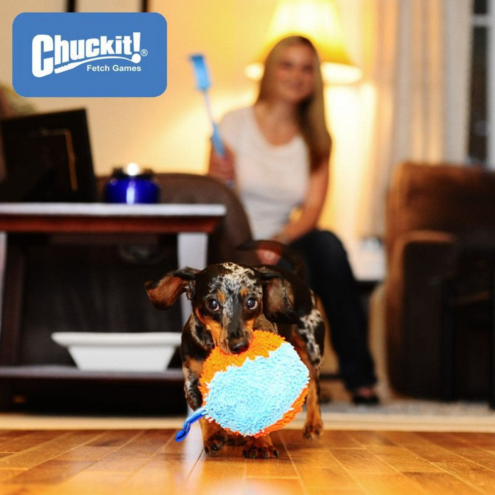 Chuckit! Indoor Shaker - Apportierspielzeug für drinnen - Wurfspiel Ball Hund