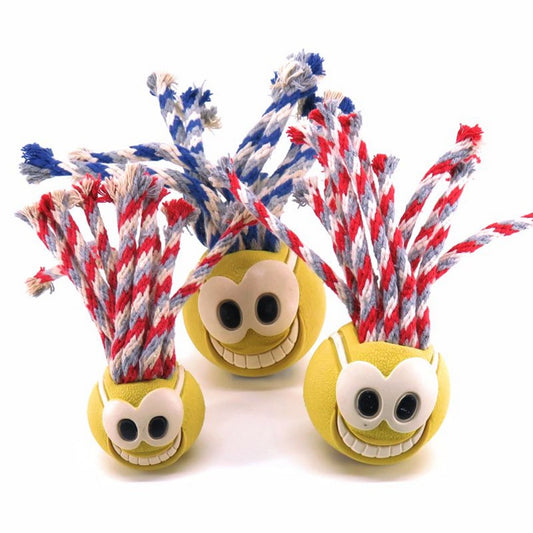 Chuckit! Fanatic - Ball mit Seil - Apportierspielzeug Wurfseil Zerrspielzeug