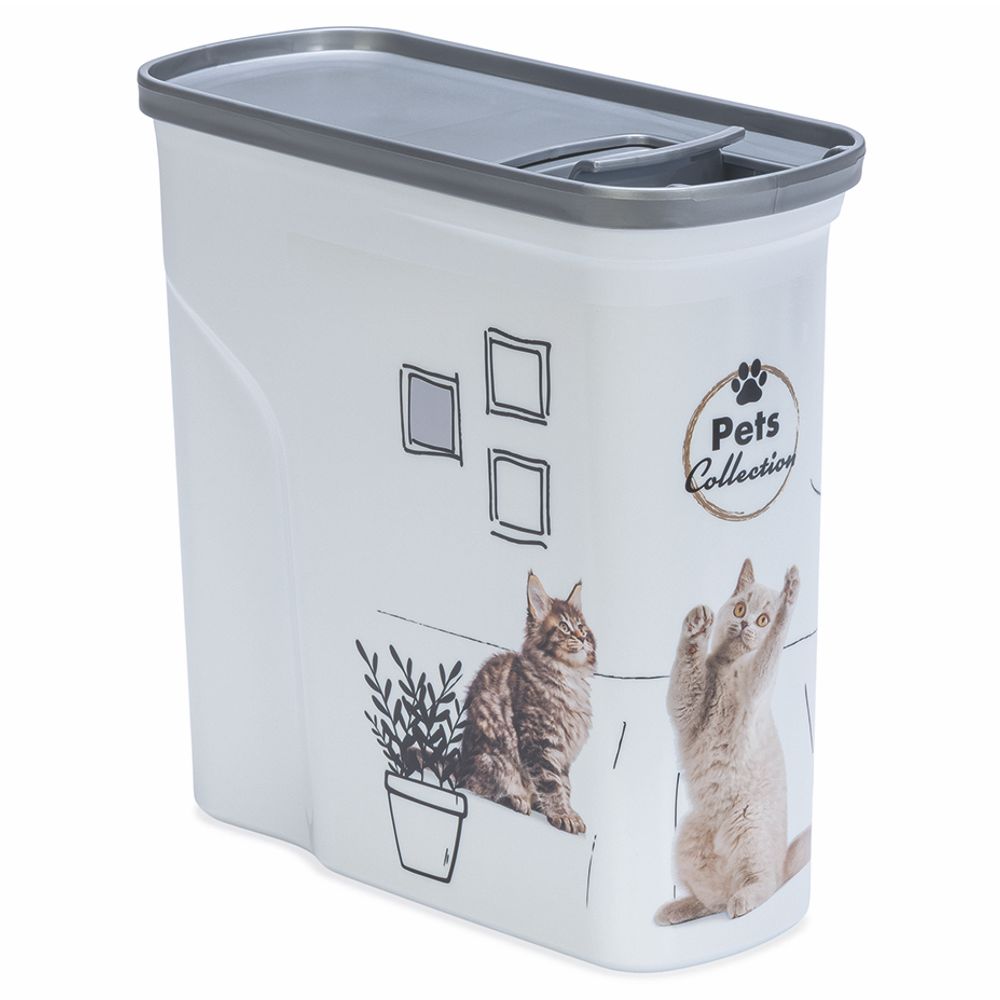 Curver Futterbox - 2 ltr / 1 kg - Snack Behälter Container Dose für Katzen