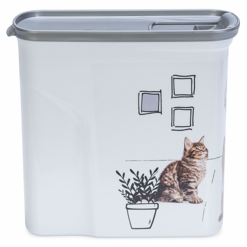 Curver Futterbox - 2 ltr / 1 kg - Snack Behälter Container Dose für Katzen