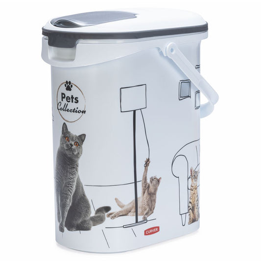 Curver Futterbox - 10 ltr / 4 kg - Snack Behälter Container Dose für Katzen