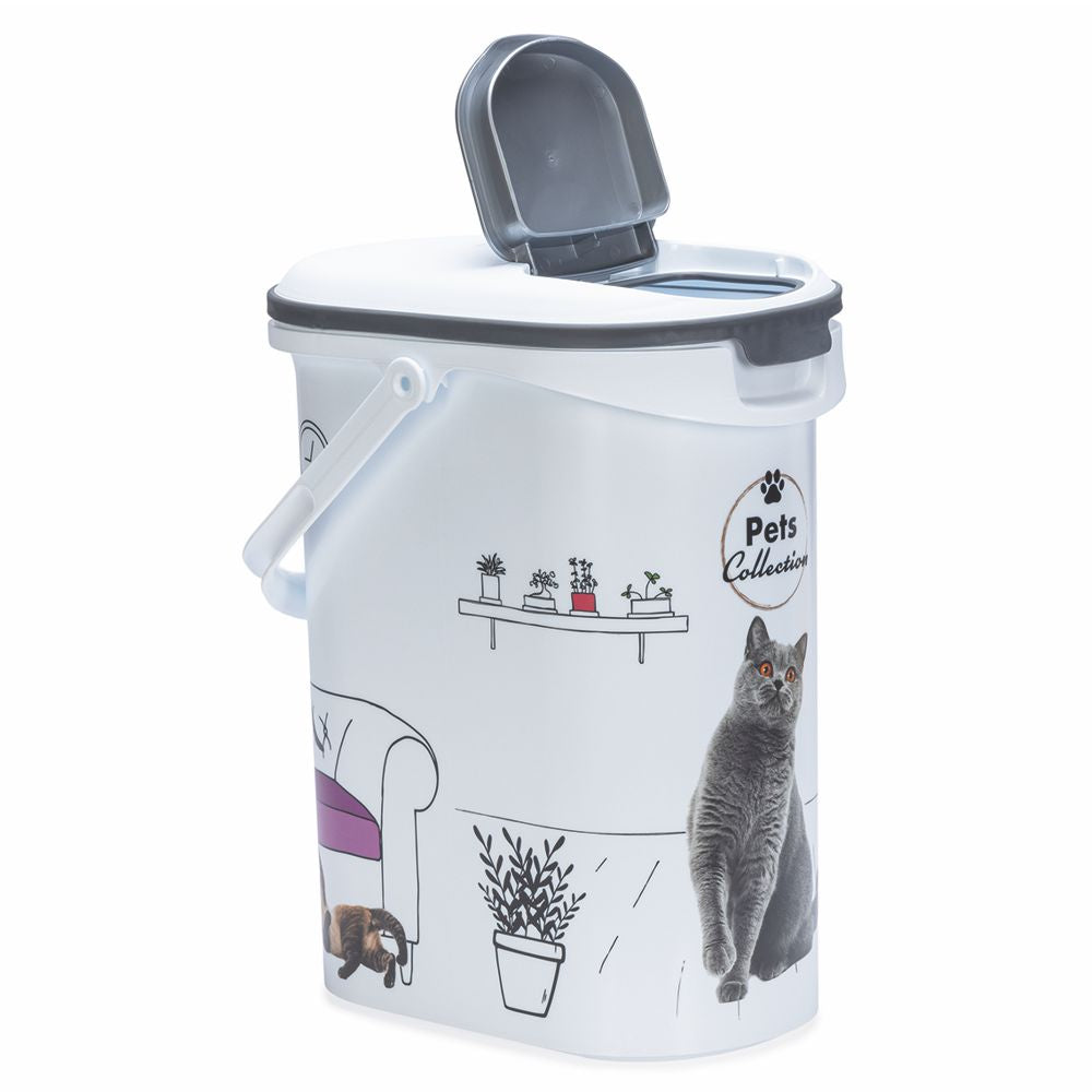 Curver Futterbox - 10 ltr / 4 kg - Snack Behälter Container Dose für Katzen