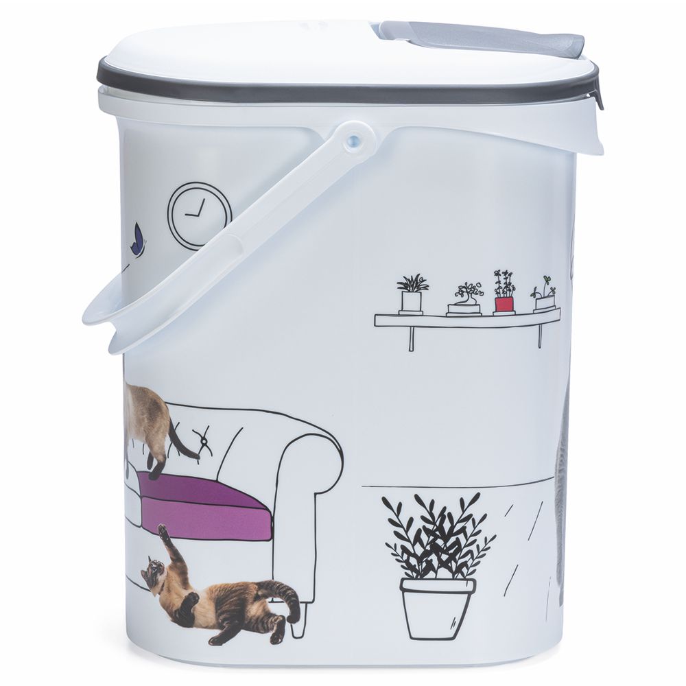 Curver Futterbox - 10 ltr / 4 kg - Snack Behälter Container Dose für Katzen